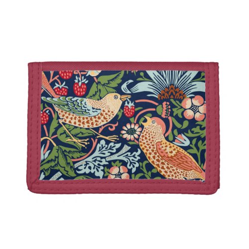 William Morris Strawberry Thief Trifold Wallet