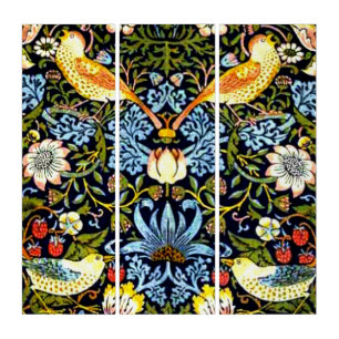 William Morris - Strawberry Thief, Triptych