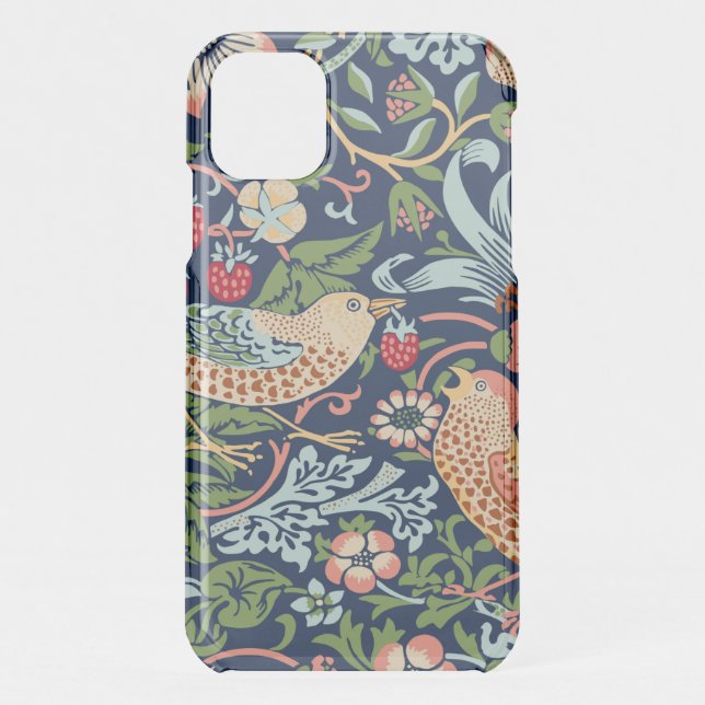 William Morris Strawberry Thief Uncommon iPhone Case (Back)