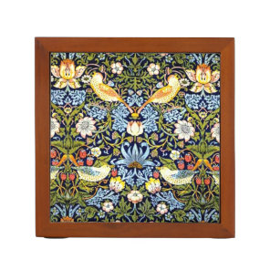 William Morris: Strawberry Thief vintage design, Desk Organizer