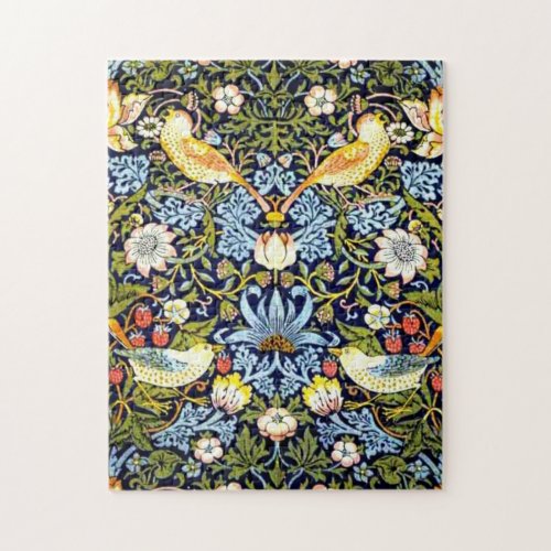 William Morris Strawberry Thief vintage design Jigsaw Puzzle