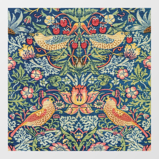 William Morris - Strawberry Thief Window Cling (Sheet)