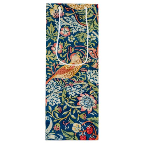 William Morris Strawberry Thief  Wine Gift Bag