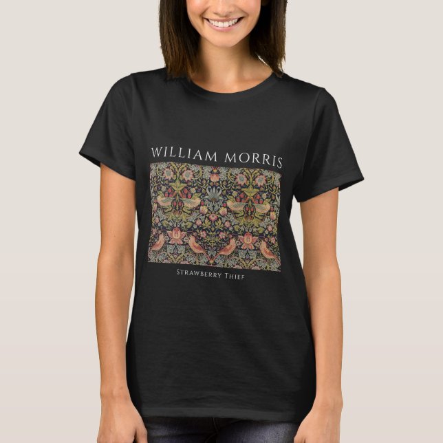 William Morris Strawberry Thief women's t-shirt  (Front)
