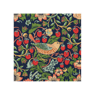 William Morris Strawberry Thief Wood Wall Art