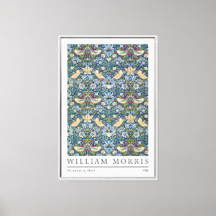William Morris Strawberry Thief Wrapped Canvas Print