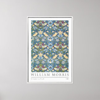 William Morris Strawberry Thief Wrapped Canvas Print