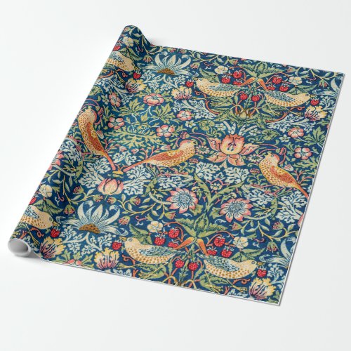 William Morris Strawberry Thief  Wrapping Paper