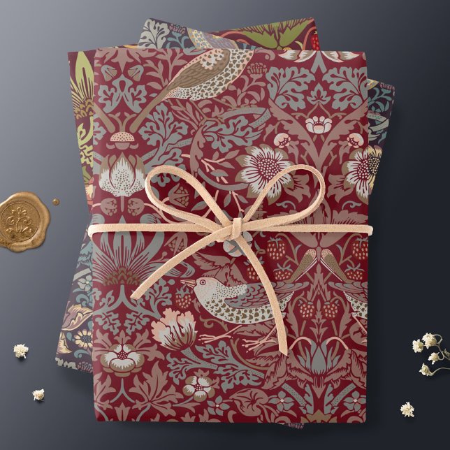 William Morris Strawberry Thief Wrapping Paper (Creator Uploaded)