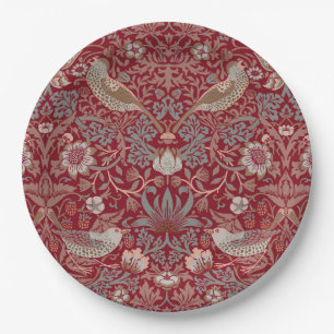 William Morris Strawberry Thief Wrapping Paper Plates