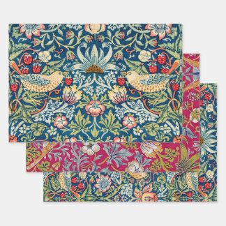 William Morris, Strawberry Thief Wrapping Paper Sheets