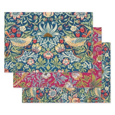 William Morris, Strawberry Thief Wrapping Paper Sheets