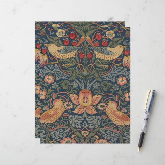 William Morris Strawberry Thieves Birds (Front/Back In Situ)