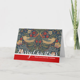 William Morris Strawberry Thieves Birds Holiday Card