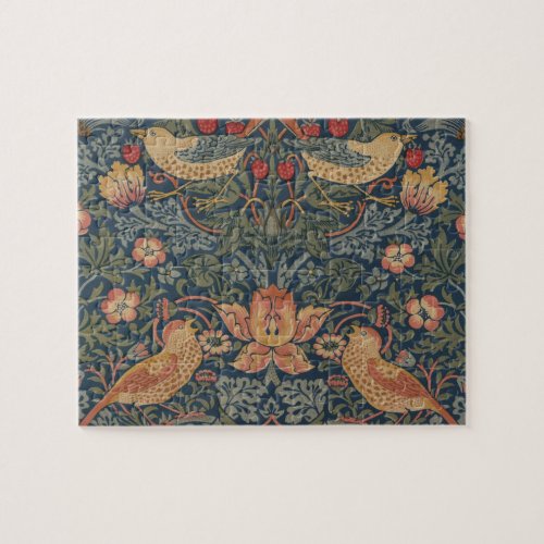 William Morris Strawberry Thieves Birds Jigsaw Puzzle