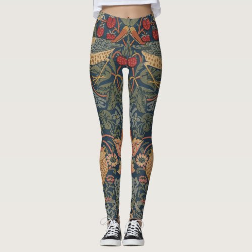 William Morris Strawberry Thieves Birds Leggings