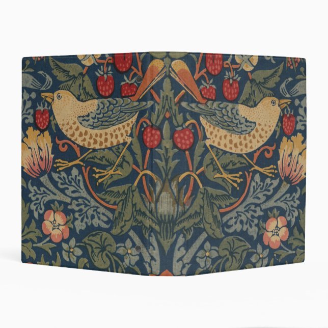 William Morris Strawberry Thieves Birds Mini Binder (Background)