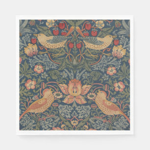 William Morris Strawberry Thieves Birds Napkins