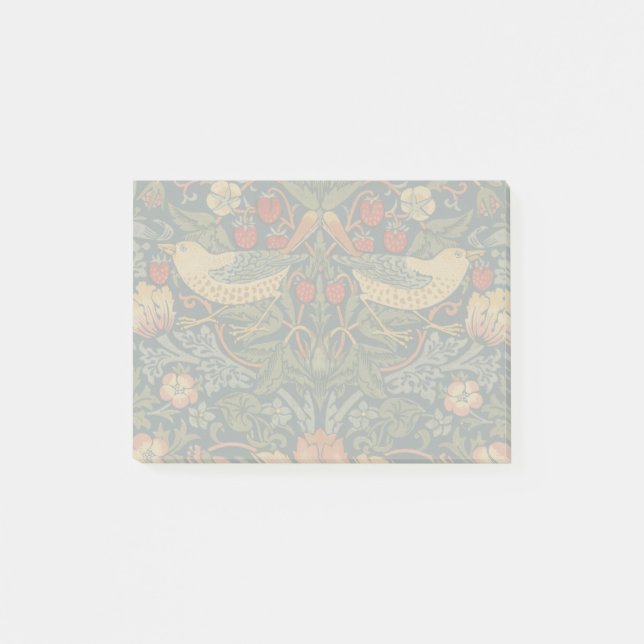 William Morris Strawberry Thieves Birds Post-it Notes (Front)