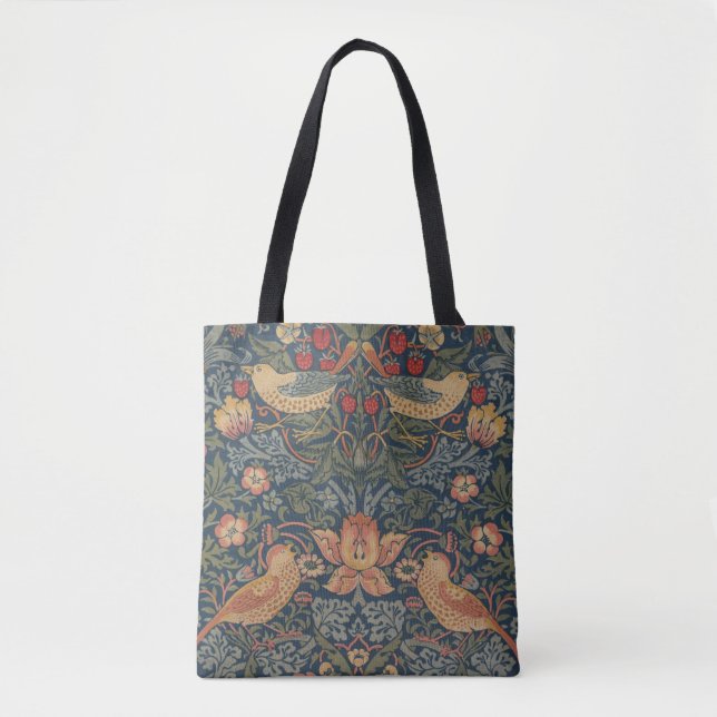 William Morris Strawberry Thieves Birds Tote Bag (Front)