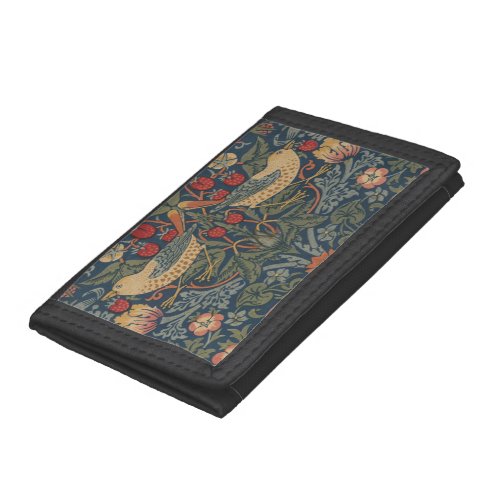William Morris Strawberry Thieves Birds Trifold Wallet