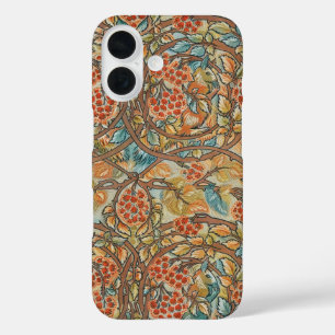 William Morris Style Cottagecore Squirrel Floral  iPhone 16 Case