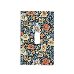 William Morris style floral acanthus pattern Light Switch Cover