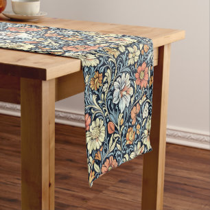 William Morris style floral acanthus pattern Short Table Runner