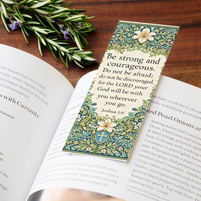 William Morris style floral and scripture personal Bookmarks (Book)