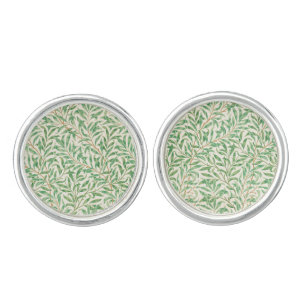 William Morris Style Floral  Cufflinks