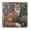William Morris style Floral Right Facing Fox