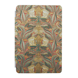 William Morris Style Pink Green Botanical iPad Mini Cover