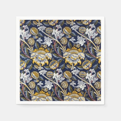 William Morris Sunflower Art Nouveau Napkins