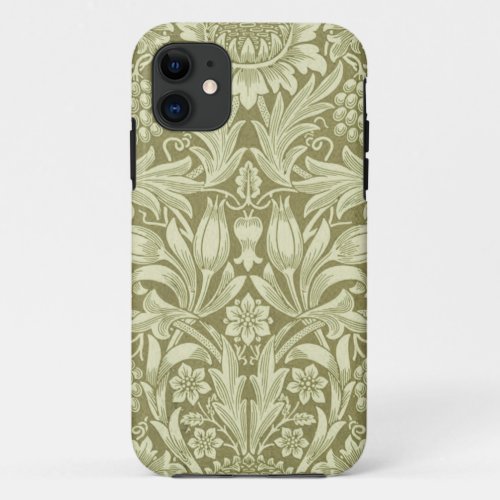 William Morris Sunflower Flower Floral Botanical iPhone 11 Case