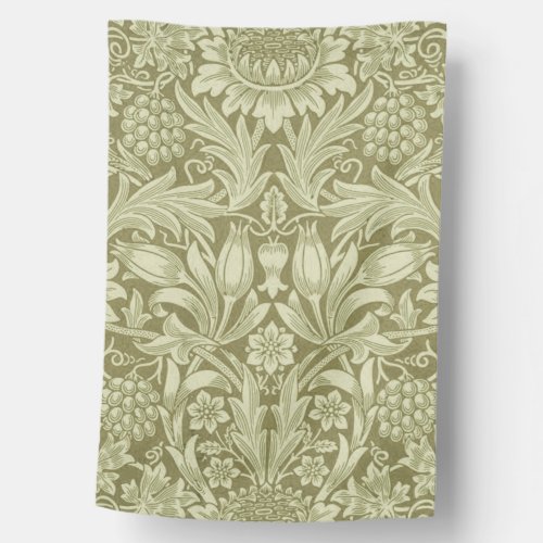 William Morris Sunflower Flower Floral Botanical House Flag