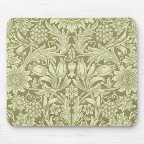 William Morris Sunflower Flower Floral Botanical Mouse Pad