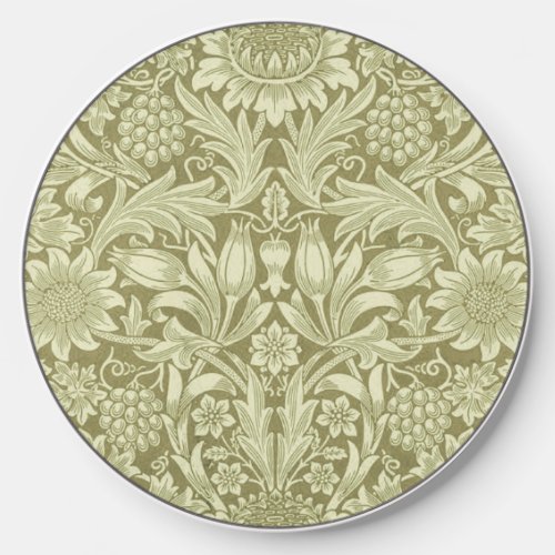 William Morris Sunflower Flower Floral Botanical Wireless Charger