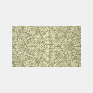 William Morris Sunflower Green Flower Outdoor Rug
