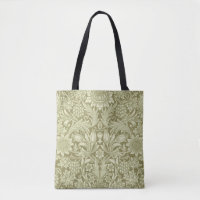 William Morris Sunflower Green Flower Tote Bag