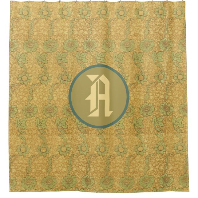 William Morris SUNFLOWER SHOWER CURTAIN (Front)