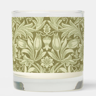 William Morris Sunflower Vintage Olive Damask Scented Candle