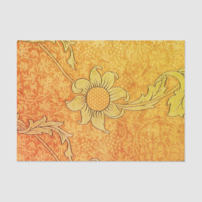 William Morris SUNFLOWER YELLOW Tissue Paper (Front)