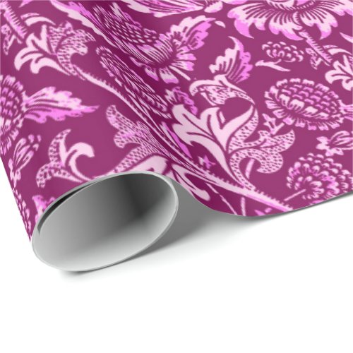 William Morris Sunflowers Amethyst Purple Wrapping Paper