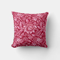 William Morris Sunflowers, Burgundy and Pink 