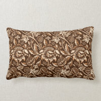 William Morris Sunflowers, Chocolate Brown & Beige