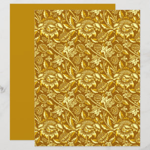 William Morris Sunflowers, Mustard Gold and Yellow