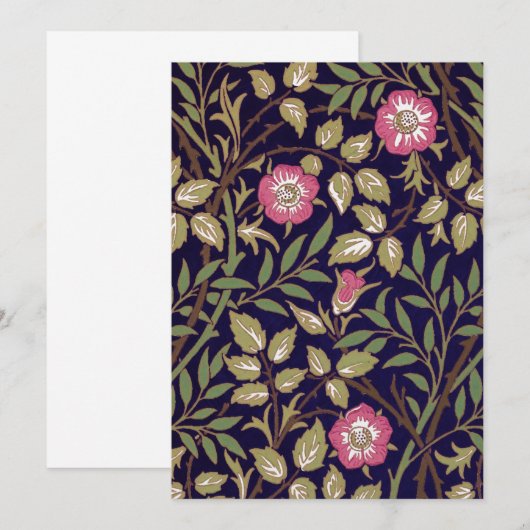 William Morris Sweet Briar Floral Art Nouveau (Front/Back)