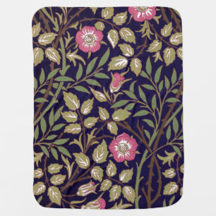 William Morris Sweet Briar Floral Art Nouveau Baby Blanket