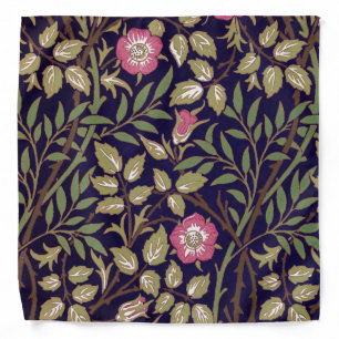 William Morris Sweet Briar Floral Art Nouveau Bandana