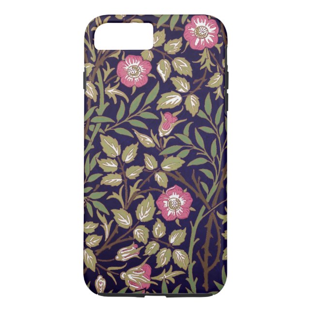 William Morris Sweet Briar Floral Art Nouveau Case-Mate iPhone Case (Back)